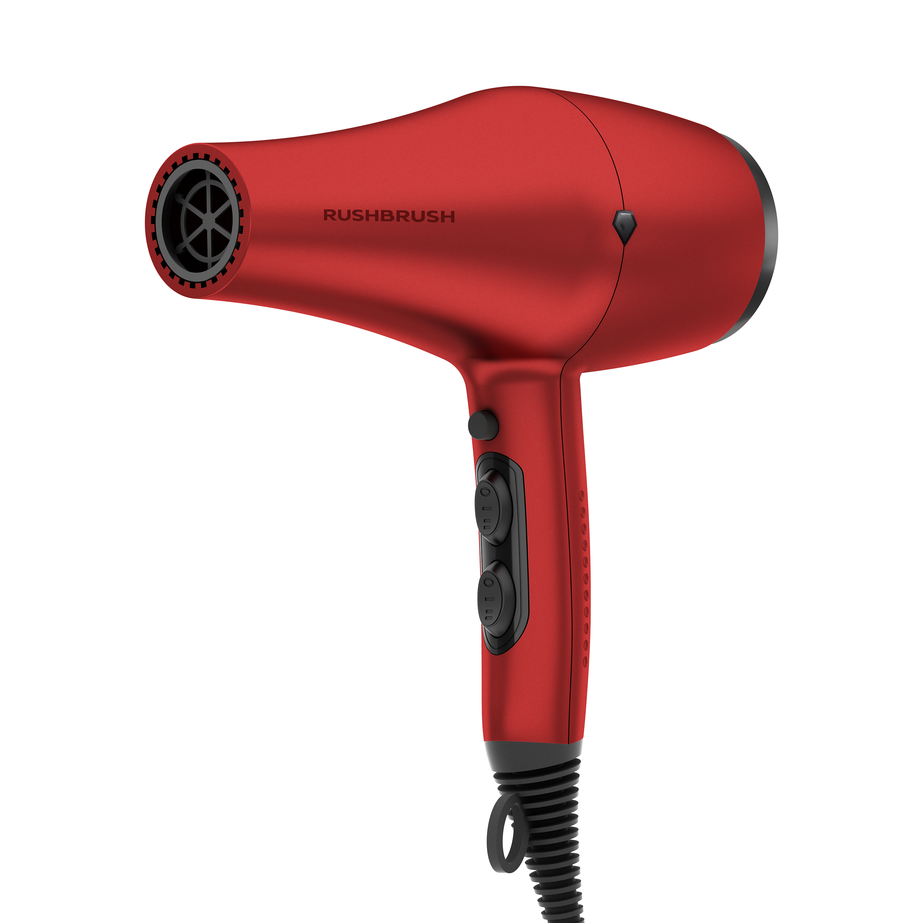 Rush Brush D3 K Hair Dryer with Attachments, 3000 Watt - Red Rush Brush D3 K Hair Dryer with Attachments, 3000 Watt - Red
